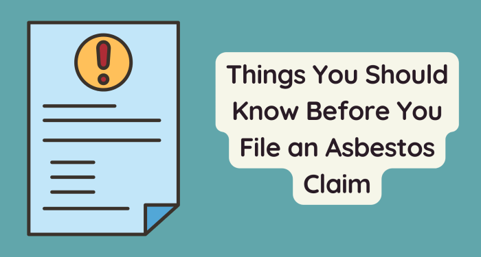 Things You Should Know Before You File an Asbestos Claim